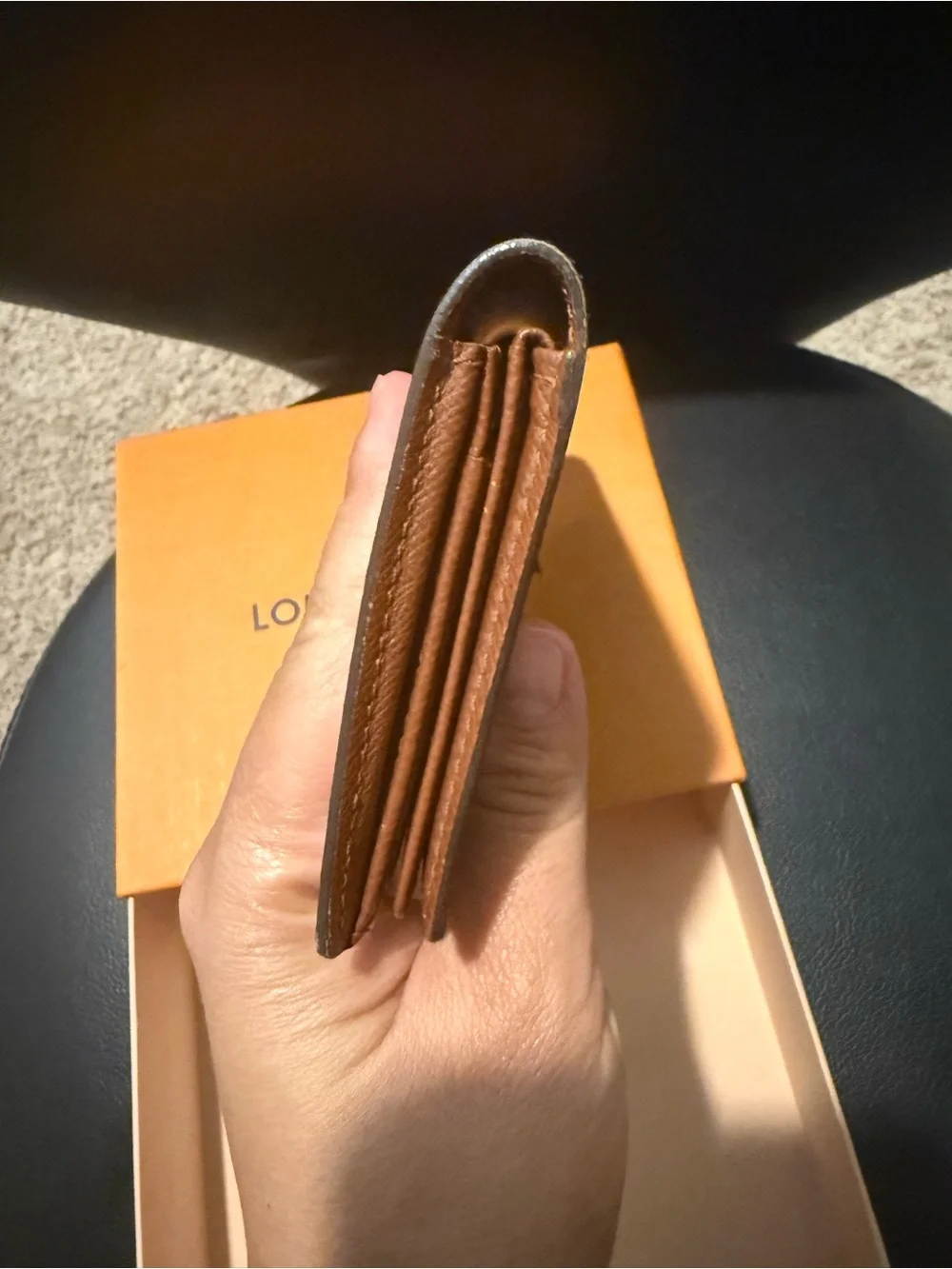 Louis Vuitton Monogram Canvas Card — Brown